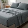 Four Piece Slate Gray Linen Sheet Set