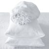 Four Piece White Linen  Sheet Set