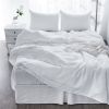 Four Piece White Linen  Sheet Set