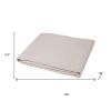Light Gray Linen Full Flat Sheet