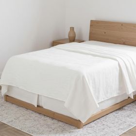 Ivory Linen Flat Sheet (size: TWIN)