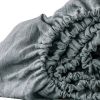 Slate Gray Linen Fitted Sheet