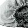 Blue Linen  Fitted Sheet