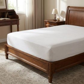 Ivory Linen Fitted sheet (size: QUEEN)