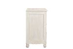 30" Solid Wood Distressed Three Drawer Nightstand