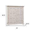 White Solid Wood Drawer Gentlemans Chest