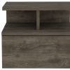 14" Wood One Drawer Floating Nightstand