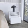 21"  Wood One Drawer Nightstand