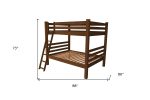 Queen Over Queen Solid Wood Bunk Bed