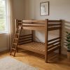 Queen Over Queen Solid Wood Bunk Bed