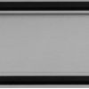 Gray Ribbed Texture Wood And Upholstery Bed Frame