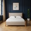 Wood And Upholstery  Bed Frame