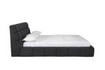 Tufted Linen Blend Upholstered Queen Bed Frame