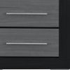 23" Wood Square Two Drawer Nightstand