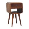 Chestnut Solid Wood One Drawer Nightstand