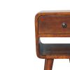 Chestnut Solid Wood One Drawer Nightstand