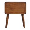 Solid Wood Two Drawer Nightstand