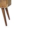 Solid Wood Square Two Drawer Nightstand