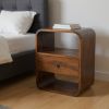 Solid Wood One Drawer Nightstand