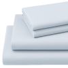 Four Piece Light Blue Cotton Sheet Set