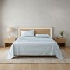 Four Piece Light Blue Cotton Sheet Set