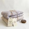 Sage And Cream Floral Cotton Decorative Comforter