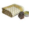 Mustard And Cream Floral Cotton Decorative Comforter