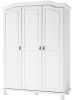 74"  Solid Wood Three Door Combo Dresser