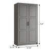 72" Solid Wood Two Door Combo Dresser