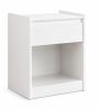 24"  Wood One Drawer Nightstand