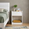 24"  Wood One Drawer Nightstand