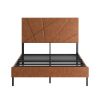 Brown Metal And Steel Bed Frame