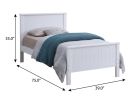 Shiplap Texture Wood Twin Bed Frame