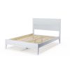 Solid Wood Low Profile Platform Bed Frame Finish