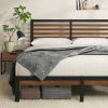FarmHouse Traditional Rustic Pine Platform Bed