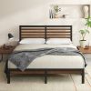 FarmHouse Traditional Rustic Pine Platform Bed