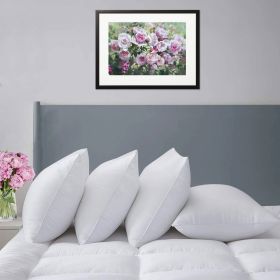 Set of 4 -  Down Alternative Pillows - Machine Washable (size: KING)