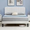 Queen size  Upholstered Platform Bed Frame with Headboard