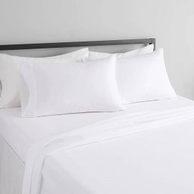 Egyptian 100-Percent Cotton 1000 Thread Count Sheet Set - White (Option: 3 Pc, size: TWIN)