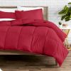 All Season Super Soft Down Alternative Comforter Set Red